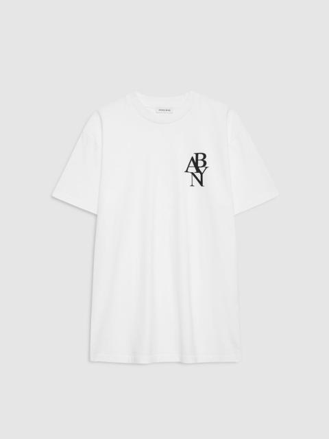 ANINE BING Walker Tee Ab Ny - Ivory