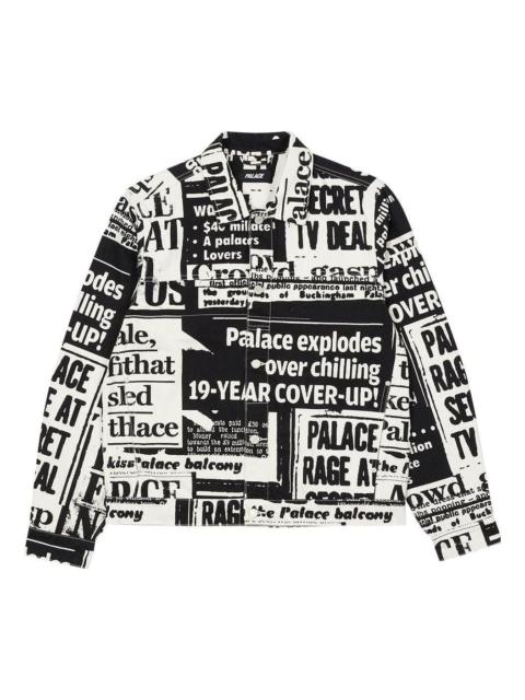 PALACE Palace SS22 Tabloid Denim Jacket 'Black' P23SHT002