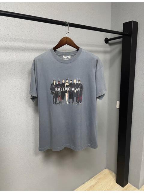 BALENCIAGA Balenciaga Band Portrait Print T-Shirt