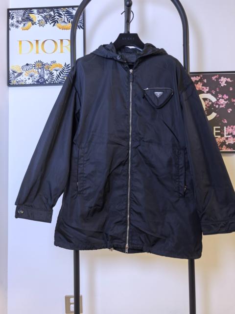 Prada Prada Metal Triangle Logo Nylon Jacket
