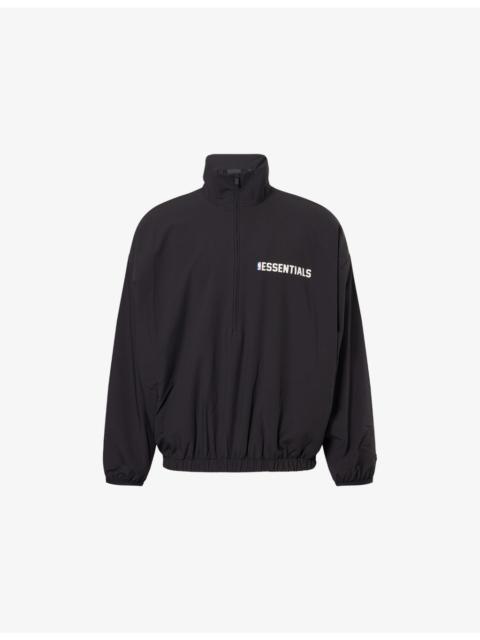 ESSENTIALS FOG x ESSENTIALS x NBA Brand-Print High-Neck Stretch-Woven Track Jacket