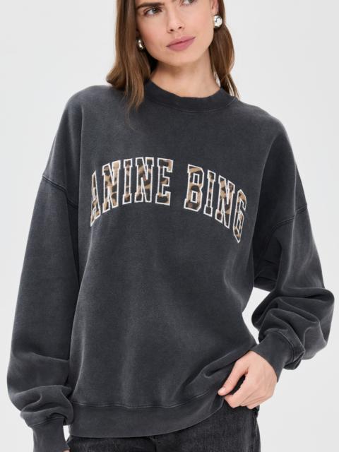 ANINE BING Miles Anine Bing Leopard Sweatshirt