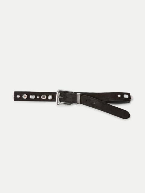 VERONICA BEARD ARCH SUEDE EMBELLISHED BELT