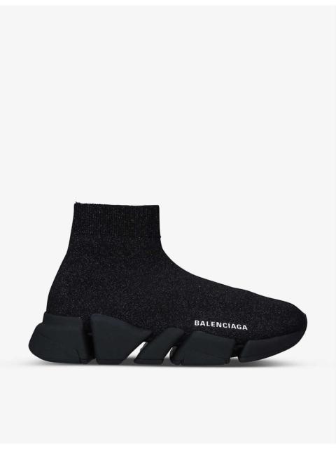 BALENCIAGA Speed 2.0 Stretch-knit Mid-top Trainers Sneakers