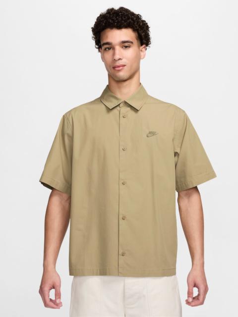 Nike Nike Mens Nike Club Short Sleeve Button T-Shirt