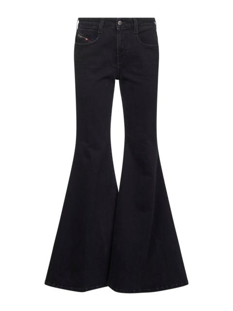 Diesel Black Flare Jeans 1970 D-Bleess 09m69