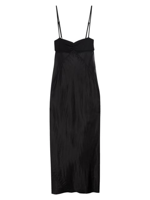 Rick Owens Rick Owens Combo Slipdress in Black at Nordstrom