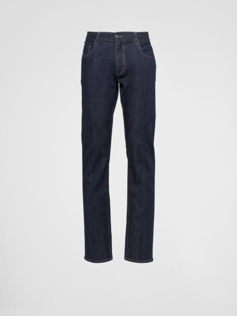Prada Five-pocket stretch-denim trousers