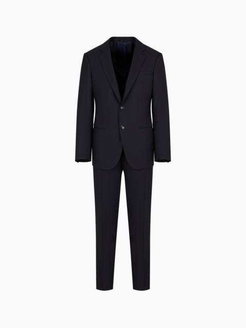 GIORGIO ARMANI Manhattan line virgin-wool single-breasted suit