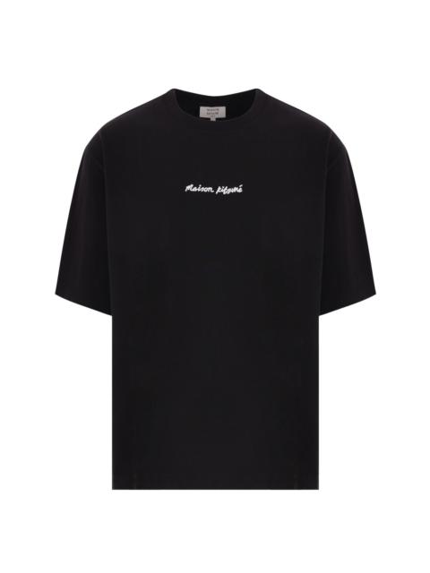 Maison Kitsuné logo-embroidered T-shirt