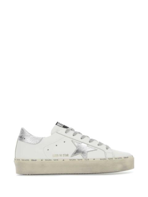 Golden Goose Golden Goose Deluxe Brand Women White Leather Hi Star Sneakers