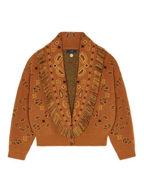Alanui Bandana Jacquard Cardi-Bomber