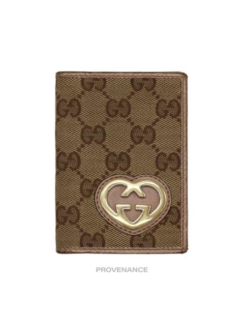GUCCI Gucci GG Canvas Heart Pocket Organizer Wallet - Blush