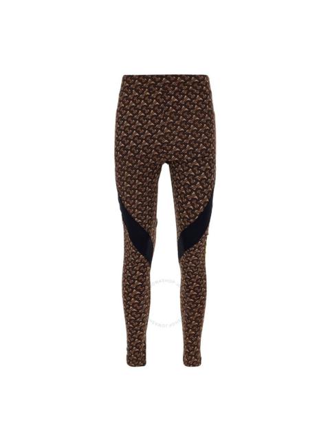 Burberry Burberry Bridle Brown Madden Monogram-Print Leggings, Size X-Small