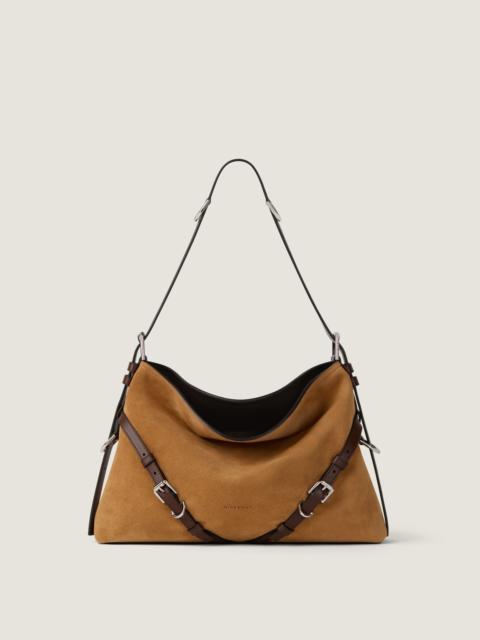 Givenchy MEDIUM VOYOU BAG IN SUEDE AND LEATHER