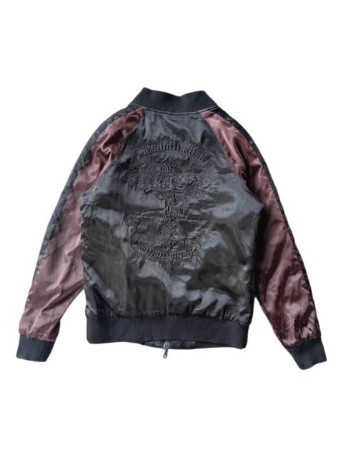 Other Designers If Six Was Nine - MIDAS Embroidered Rose Cross satin jacket