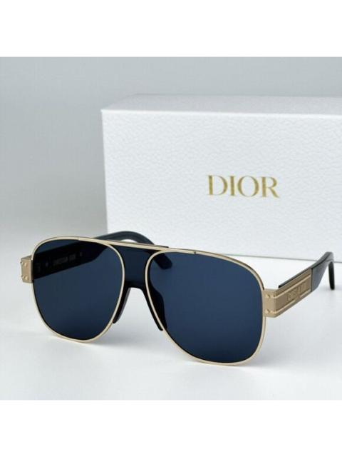 Dior NEW Dior DIORSIGNATURE A3U B0B0 Gold Blue Unisex Aviator Sunglasses