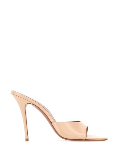 Amina Muaddi Skin pink leather Elodie mules