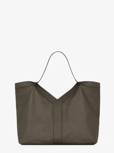 SAINT LAURENT Saint Laurent Y Oversize Leather Tote Bag