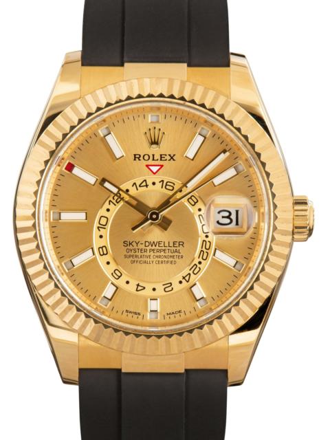 ROLEX Used Rolex Sky-Dweller Ref 326238 Champagne Dial