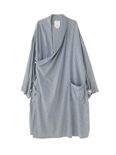 visvim GYALPO ROBE (C/SI CHAMBRAY) INDIGO STRIPE