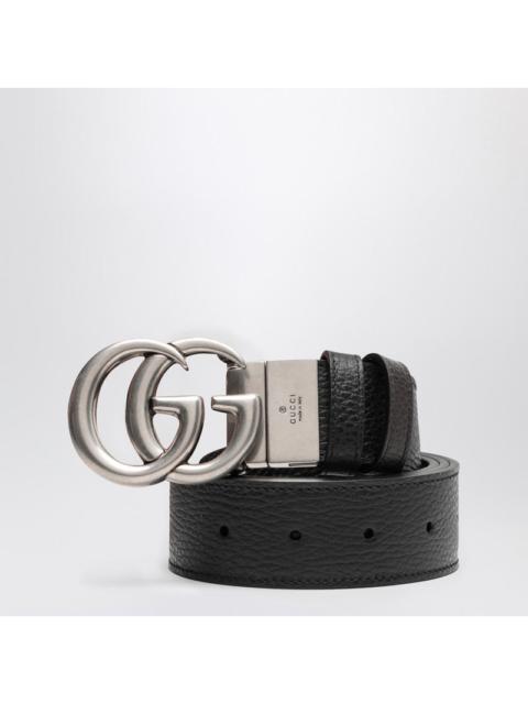 GUCCI Gucci Black Gg Marmont Reversible Belt Men