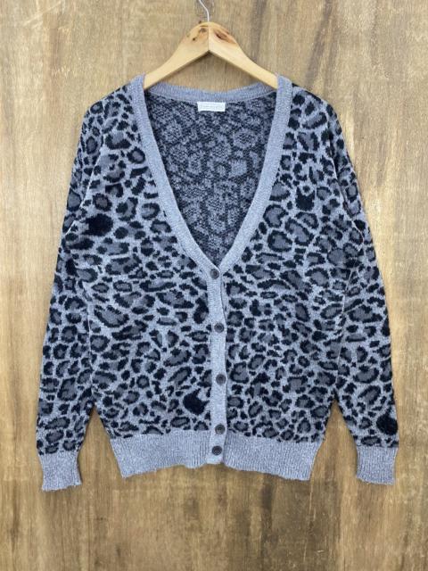 Other Designers Japanese Brand - Hyphen World Gallery Leopard Gray Knit Sweaters #1050