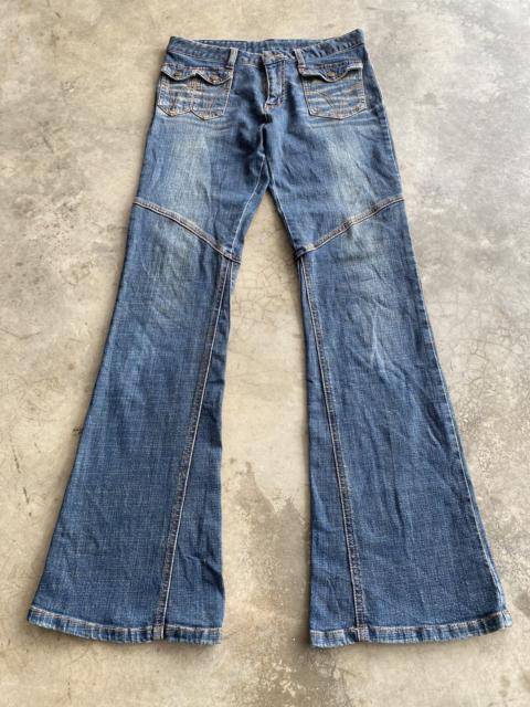 Hysteric Glamour Flare Jeans Back Forth Python Multi-pocket