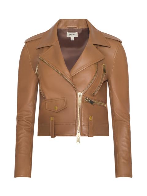 L'AGENCE Blakely Leather Biker Jacket
