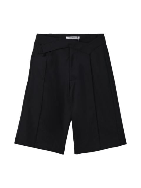Mainline:RUS/Fr.CA/DE Mainline:Rus/Fr.Ca/De Tailored Shorts With V-Waistband Shorts Black