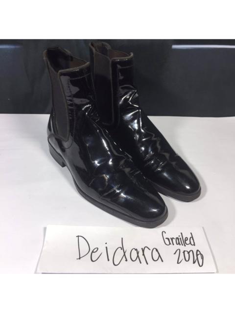 Valentino Patent Leather Chelsea Boots