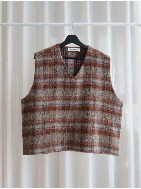 Our Legacy Our Legacy Ament Check Mohair grid vest