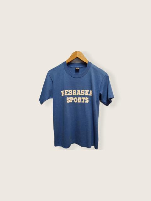 Other Designers Vintage - 💥Nice Tees💥 Nebraska Sports Vintage Shirt x Made In Usa
