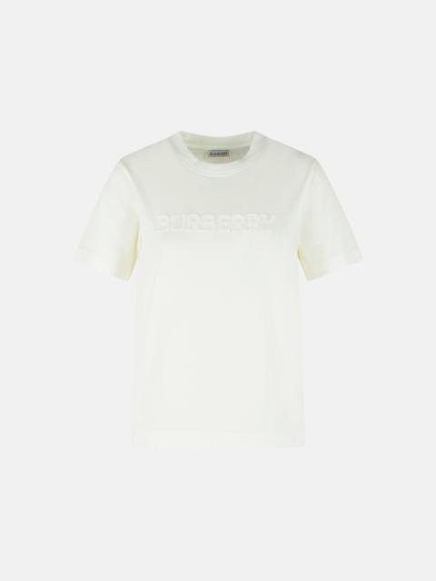 Burberry WHITE COTTON T-HSIRT