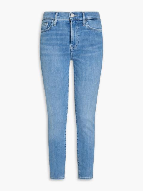 FRAME Le High Skinny faded high-rise skinny jeans