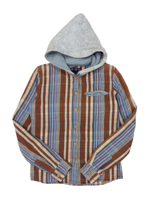 Other Designers Designer - RARE! VTG OLD BETTY'S by KENSHO ABE PLAID HOODIE FLANNEL