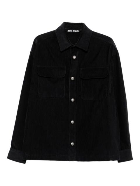 Palm Angels `Classic Logo` Cord Overshirt