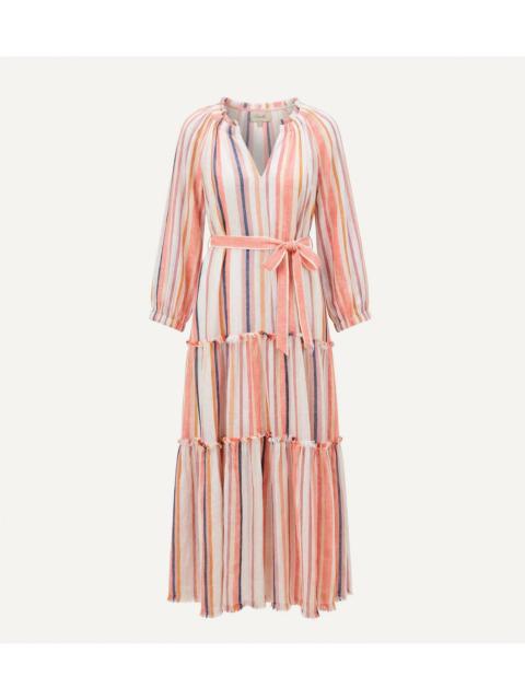 Cleobella WISTERIA MIDI DRESS | IVORY MULTI