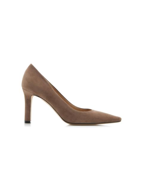 The Row Carla Suede Pumps taupe