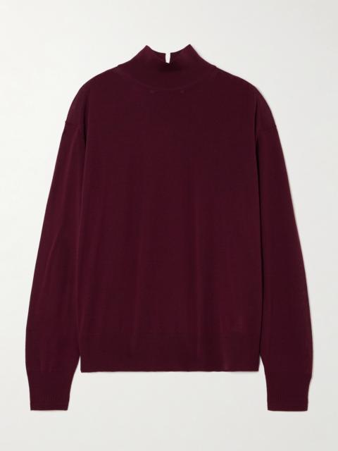 Another Tomorrow Wool Turtleneck Sweater