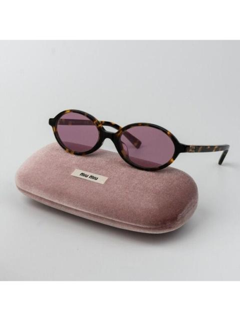Miu Miu Miu Miu REGARD Women Sunglasses Havana Pink Mirror Silver MU04ZSF VAU50D REGARD