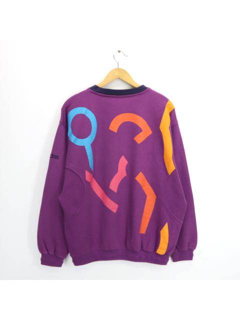 adidas Vintage 90s ADIDAS ATP TOUR Big Logo Multi Color Tennis Sweatshirt Crewneck Pullover Jumper Size Would Fit L