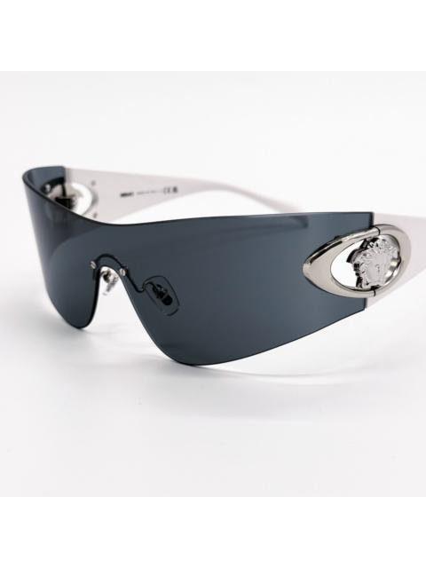 VERSACE NEW VE2280 1000/87 VERSACE SHIELD UNISEX SUNGLASSES VE2280