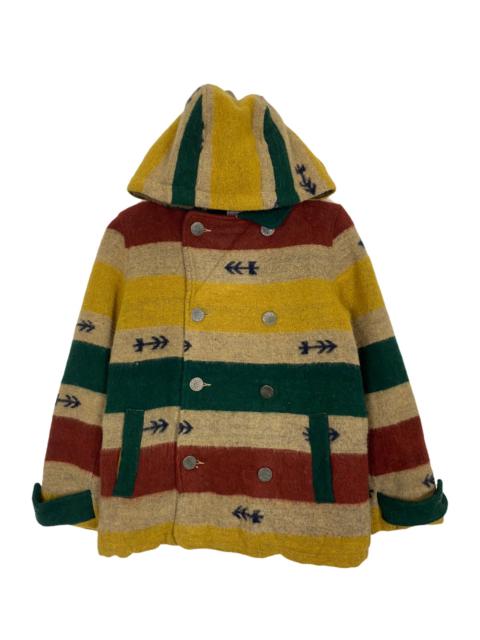 Other Designers Archival Clothing - TITICACA PEA COAT HODDIES FLEECE INSIDE NICE DESIGN-GK118