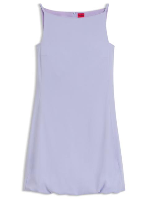 HUGO FRONT-PLEAT DRESS WITH BALLOON SKIRT