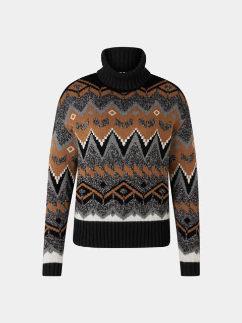 BOGNER Norwegian pullover Raegan in Black/Grey/Hazel