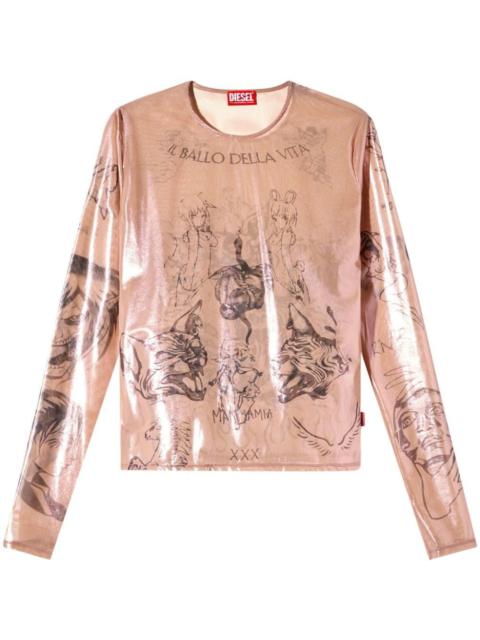 Diesel Men `Diesel X Damiano` T-Shirt