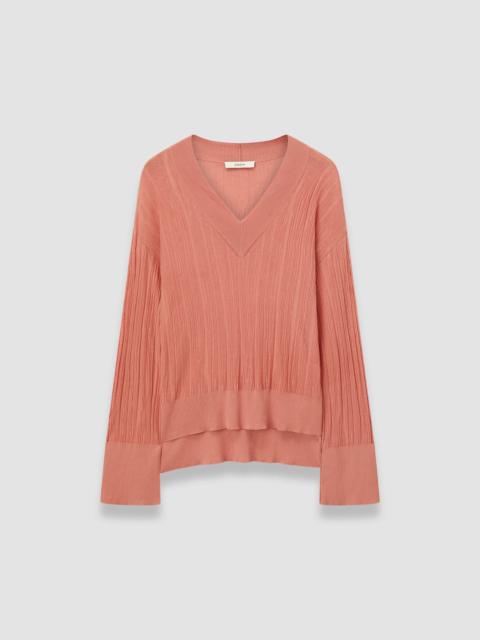 JOSEPH Jardin Silk Cotton Rib Jumper