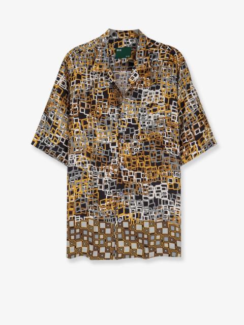 Other Designers On Me The Shirt Viscose Shirt With Geometric Pattern