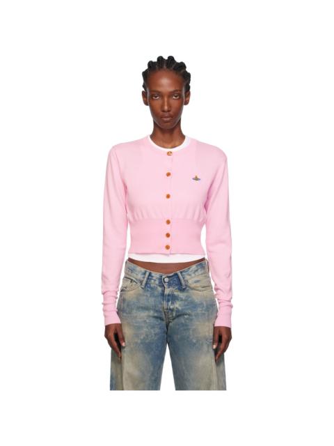 Vivienne Westwood Pink Bea Cropped Cardigan